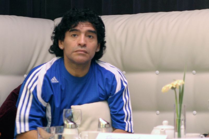 La afición de Maradona por el póker